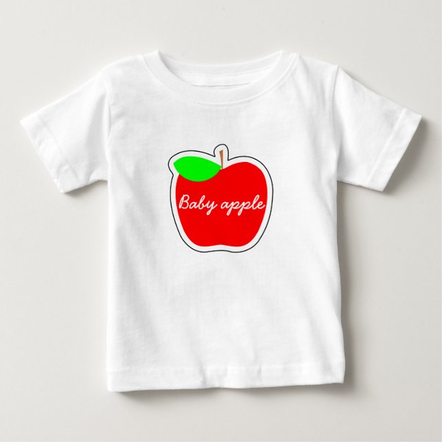 Camiseta De Bebé Manzana del bebé (Anverso)