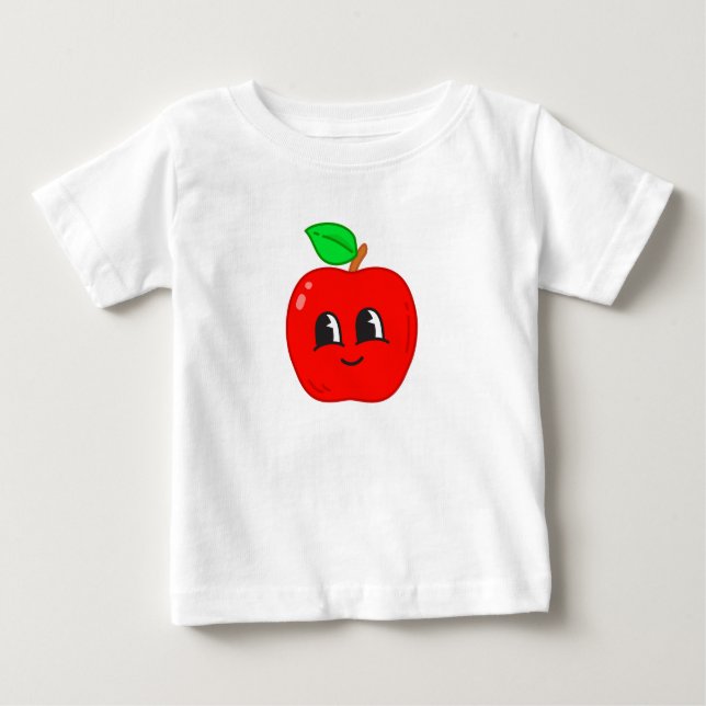 Camiseta De Bebé Manzana envuelta (Anverso)