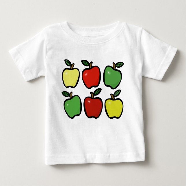 Camiseta De Bebé Manzanas cortas (Anverso)