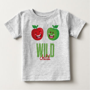 Camiseta De Bebé Manzanas infantiles silvestres