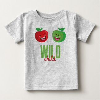 Camiseta De Bebé Manzanas infantiles silvestres