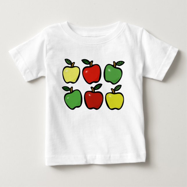 Camiseta De Bebé Manzanas Lindas (Anverso)