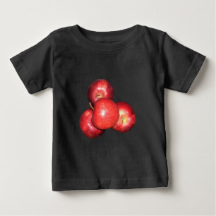 Camiseta De Bebé Manzanas Rojas Dulces y Crujientes - Estampa de Fr