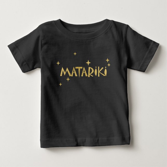 Camiseta De Bebé Maoríes neozelandeses - Estrellas Matariki 2 (Anverso)