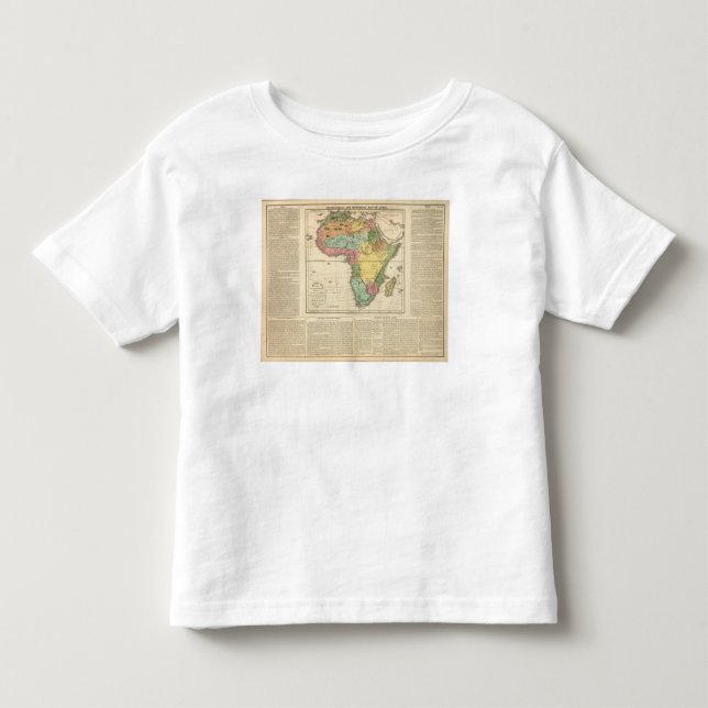 Camiseta De Bebé Mapa 2 del atlas de África (Anverso)