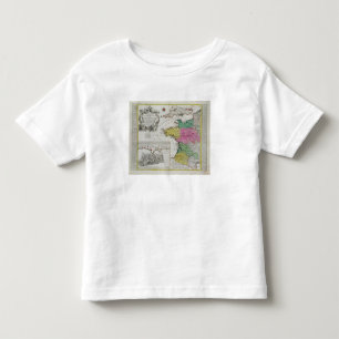 Camiseta De Bebé Mapa alemán que muestra ataques navales ingleses