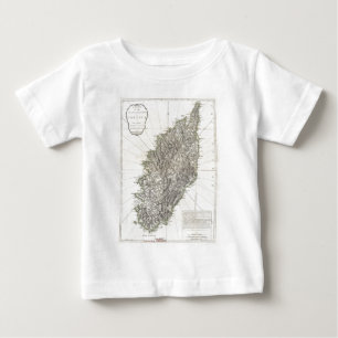 Camiseta De Bebé Mapa antiguo de Córcega (1794)