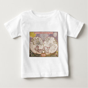 Camiseta De Bebé Mapa Antiguo del Mundo