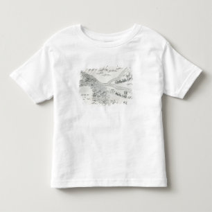 Camiseta De Bebé Mapa chino de la gran inundación