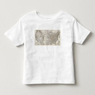Camiseta De Bebé Mapa compuesto de los Estados Unidos de América