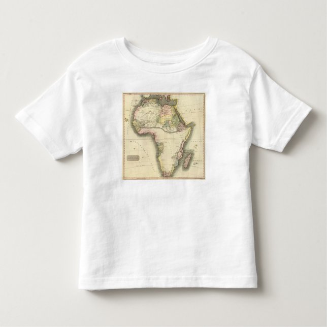 Camiseta De Bebé Mapa de África (Anverso)