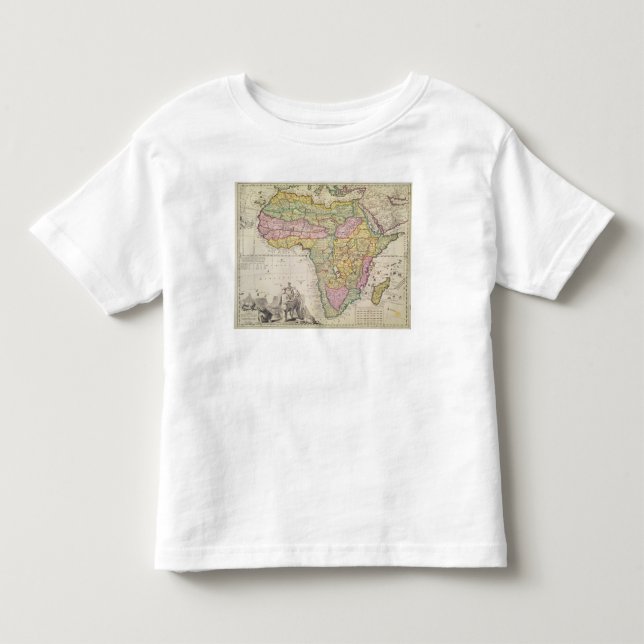 Camiseta De Bebé Mapa de África (Anverso)