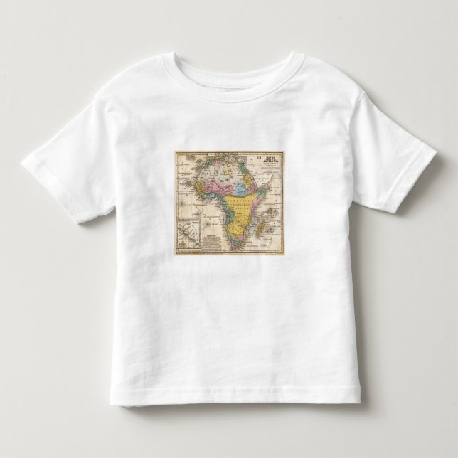 Camiseta De Bebé Mapa de África (Anverso)