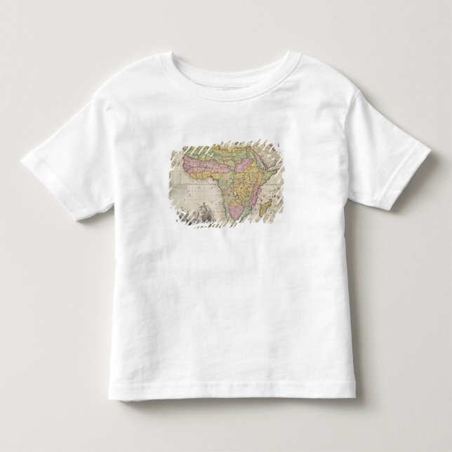 Camiseta De Bebé Mapa de África (Anverso)