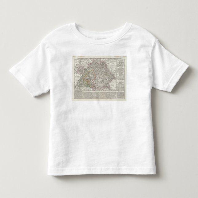Camiseta De Bebé Mapa de Alemania (Anverso)
