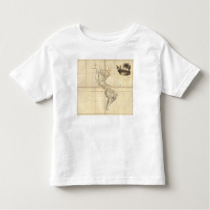 Camiseta De Bebé Mapa de América por un Arrowsmith