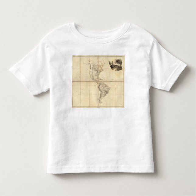 Camiseta De Bebé Mapa de América por un Arrowsmith (Anverso)