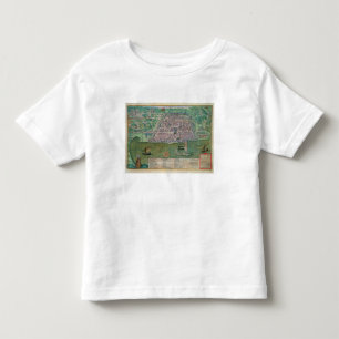 Camiseta De Bebé Mapa de Argel, de "Civitates Orbis Terrarum" cerca