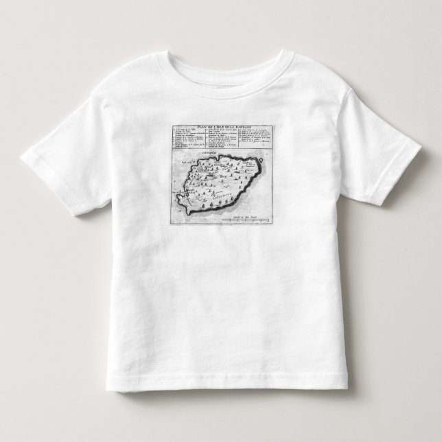 Camiseta De Bebé Mapa de Barbados (Anverso)