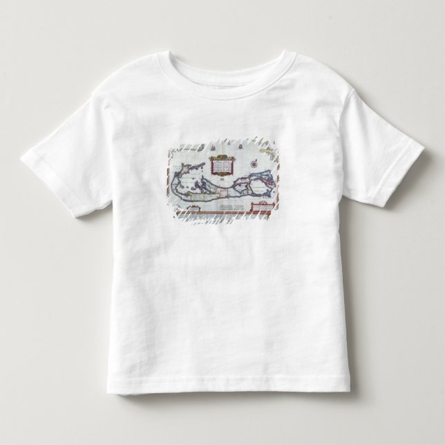 Camiseta De Bebé Mapa de Bermudas (Anverso)