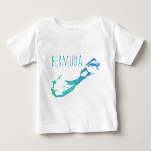 Camiseta De Bebé Mapa de Bermudas