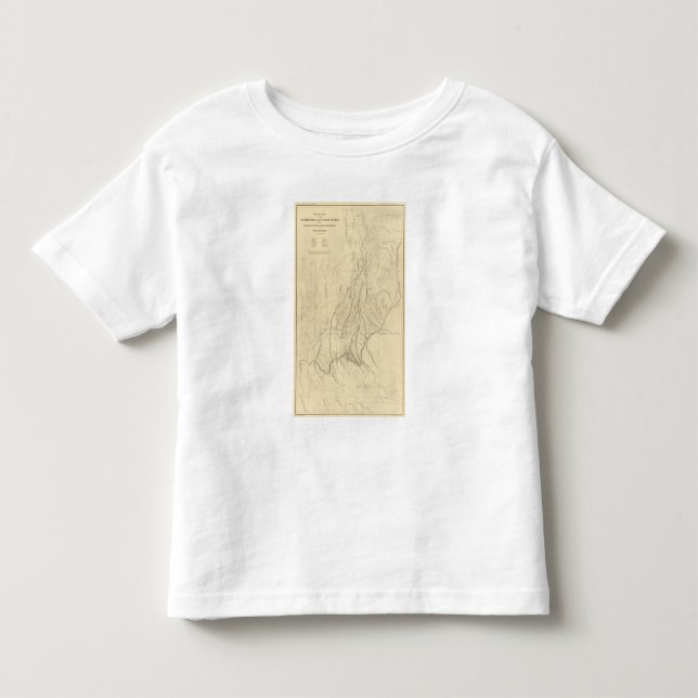 Camiseta De Bebé Mapa de bosquejo que muestra las faltas (Anverso)