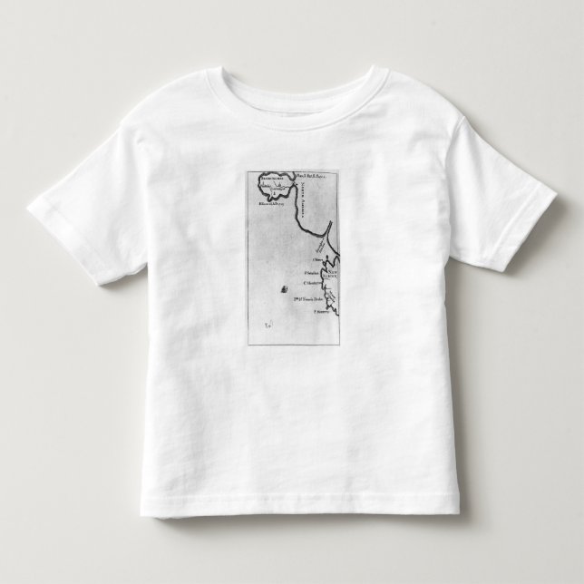 Camiseta De Bebé Mapa de Brobdingnag (Anverso)