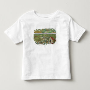 Camiseta De Bebé Mapa de Cádiz, de "Civitates Orbis Terrarum" por 
