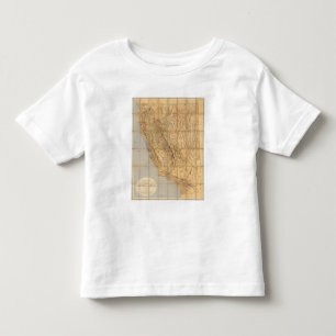 Camiseta De Bebé Mapa de California y de Nevada