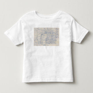 Camiseta De Bebé Mapa de camino de la bicicleta de Wisconsin