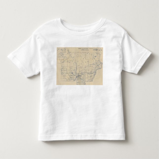 Camiseta De Bebé Mapa de camino de la bicicleta de Wisconsin 5 (Anverso)