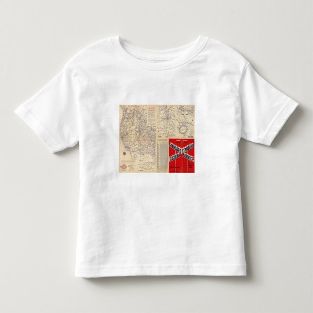 Camiseta De Bebé Mapa de camino de Oregon (Anverso)