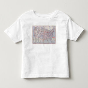 Camiseta De Bebé Mapa de camino Estados Unidos