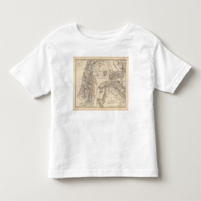 Camiseta De Bebé Mapa de Canaan (Anverso)