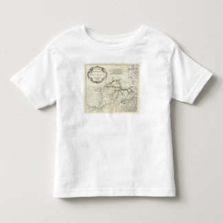 Camiseta De Bebé Mapa de Canadá que ofrece pueblos del nativo