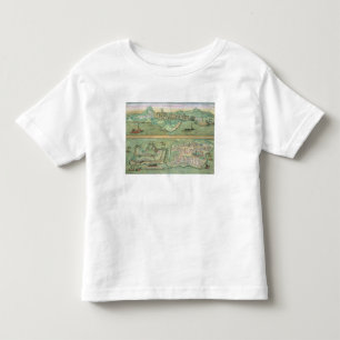 Camiseta De Bebé Mapa de Candia y de Corfú, de 'Civitates Orbis Te
