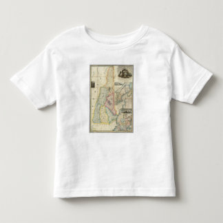 Camiseta De Bebé Mapa de Carrigain de New Hampshire