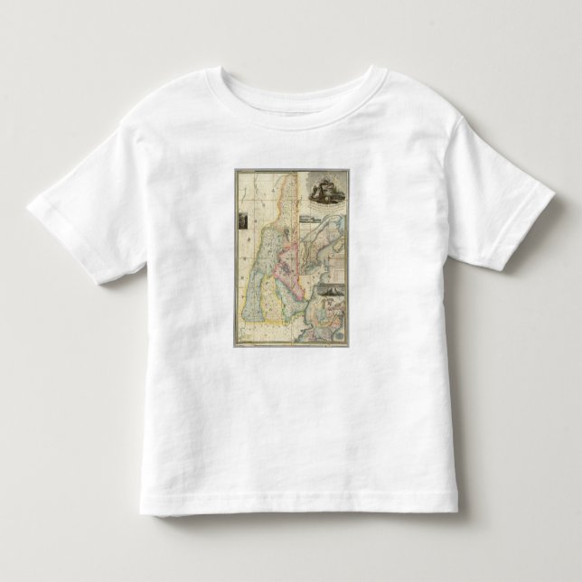 Camiseta De Bebé Mapa de Carrigain de New Hampshire (Anverso)