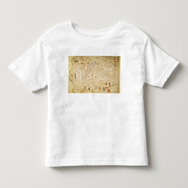 Camiseta De Bebé Mapa de Charles V, mapa de Mecia (Anverso)