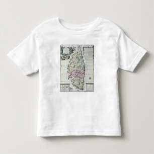 Camiseta De Bebé Mapa de Córcega