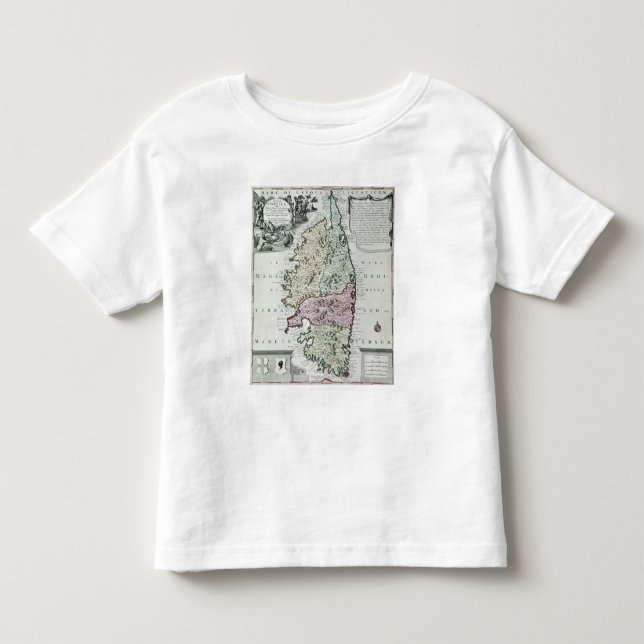 Camiseta De Bebé Mapa de Córcega (Anverso)