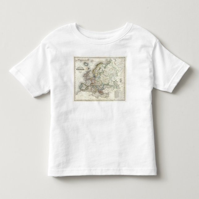 Camiseta De Bebé Mapa de Europ (Anverso)
