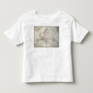 Camiseta De Bebé Mapa de Europa, 1841
