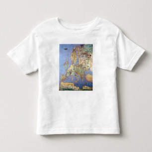Camiseta De Bebé Mapa de Europa del siglo XVI