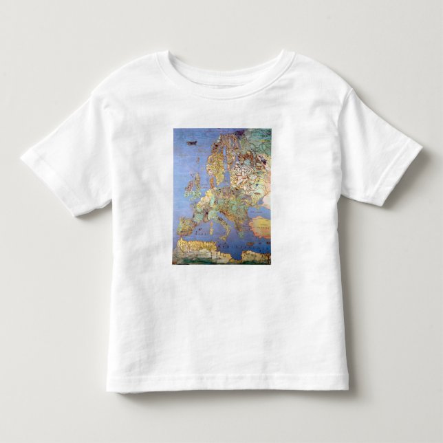 Camiseta De Bebé Mapa de Europa del siglo XVI (Anverso)
