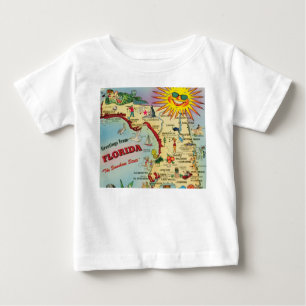 Camiseta De Bebé Mapa de Florida