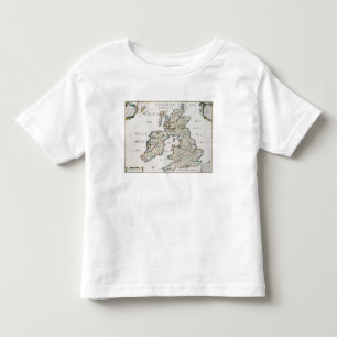 Camiseta De Bebé Mapa de Gran Bretaña y de Irlanda, París publica