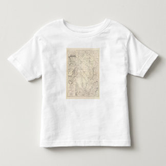 Camiseta De Bebé Mapa de gran Chaco y de las regiones vecinas