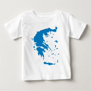 Camiseta De Bebé Mapa de Grecia