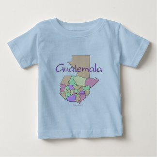 Camiseta De Bebé Mapa de Guatemala